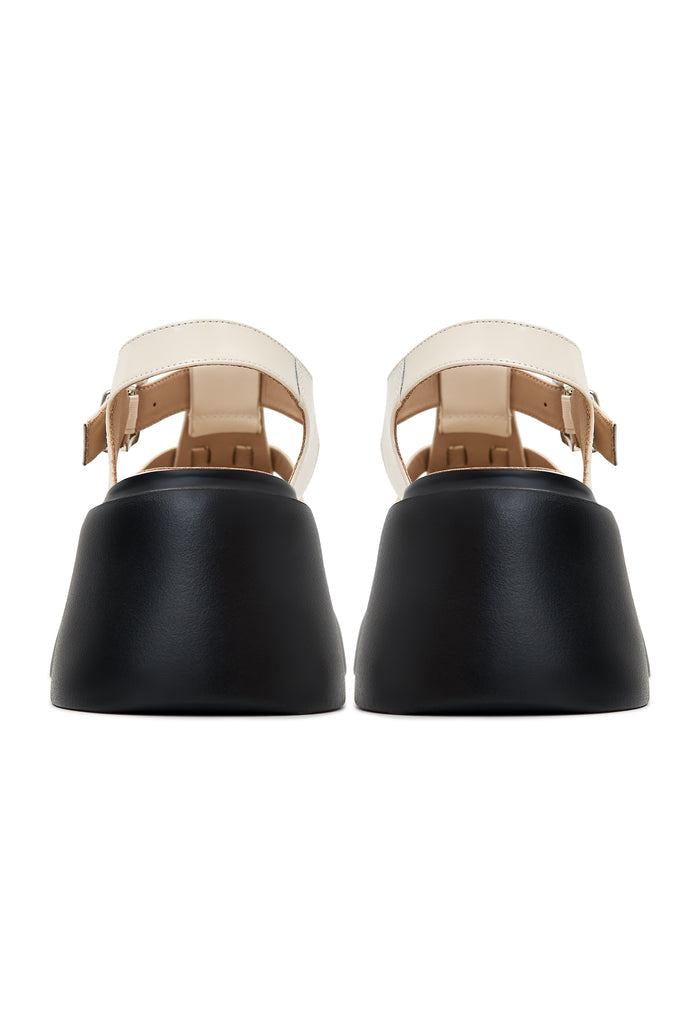 Block Heel Sandals Mei - Beige