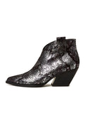 Block Heeled Cowboy Boots Ivanna - Silver