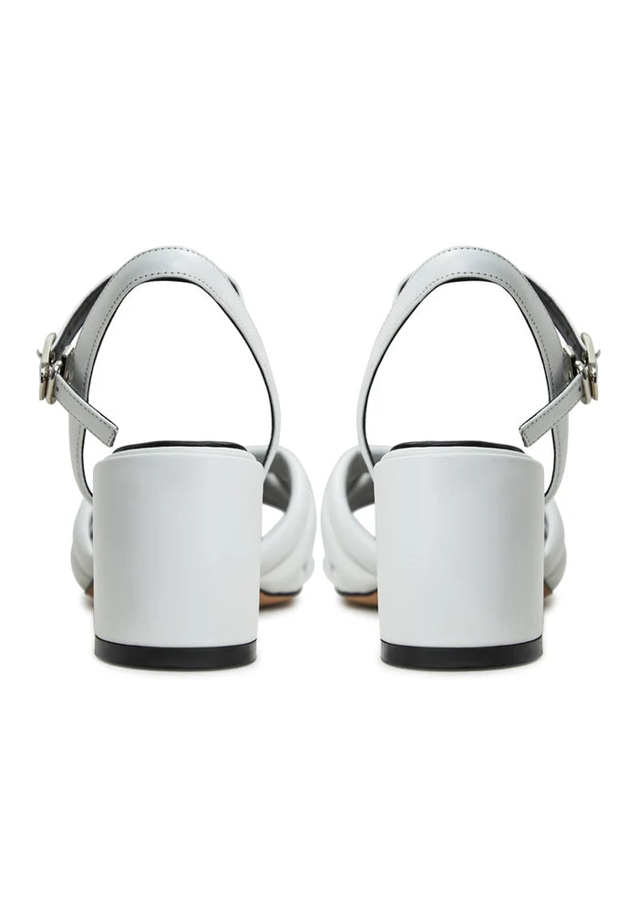 Block Heeled Sandals Anaia - White