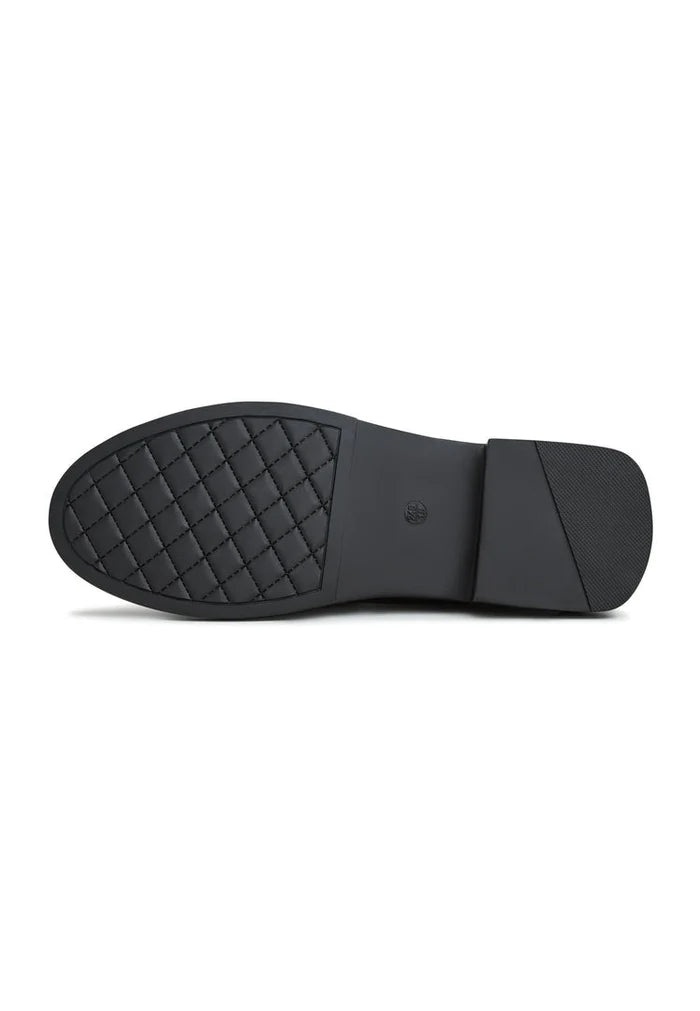A stylish pair of Maia block heels loafers for women, the perfect designer loafers for a trendy look.