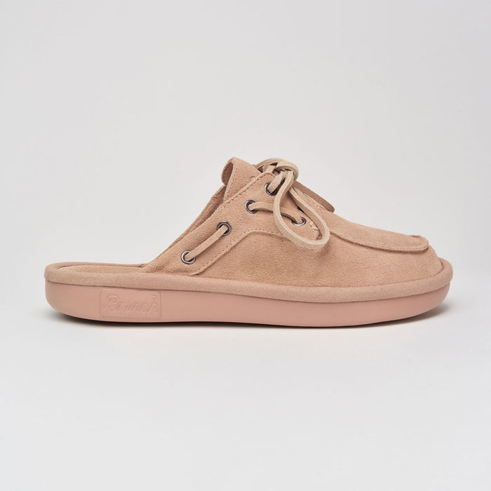Brunch Boat Mule in Dusty Rose suede, product view 4