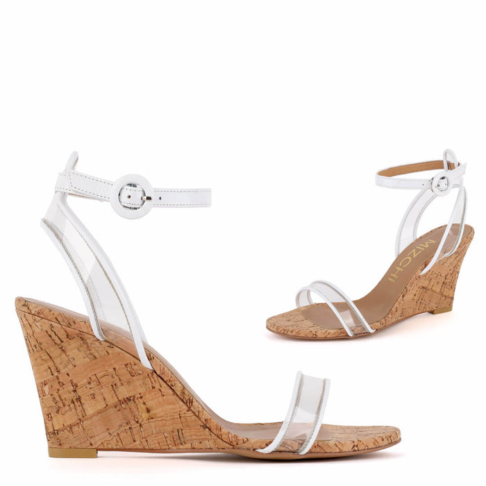 *BODASH - 8cm wedge, white, size UK 2.5