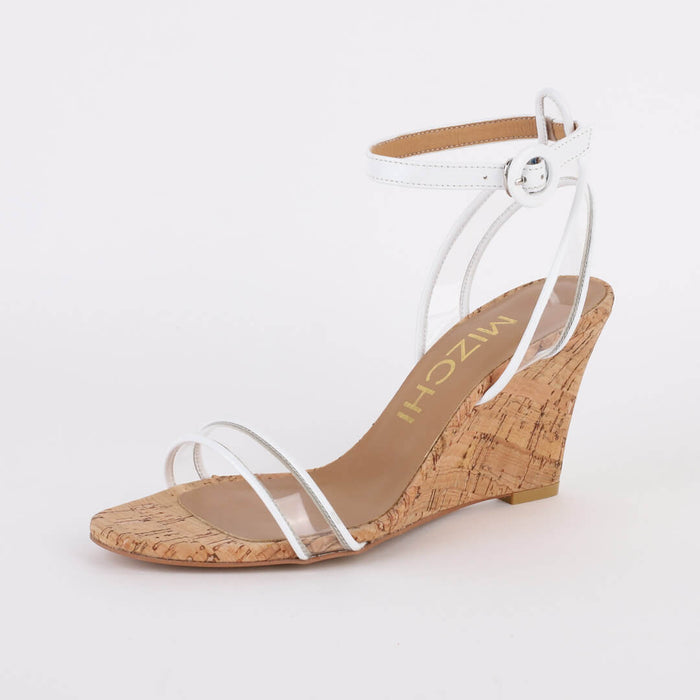 *BODASH - 8cm wedge, white, size UK 2.5