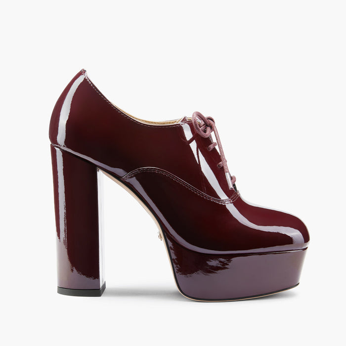 BORGHONA WINE - lace up platform heels