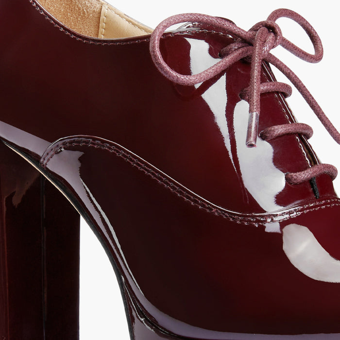 BORGHONA WINE - lace up platform heels