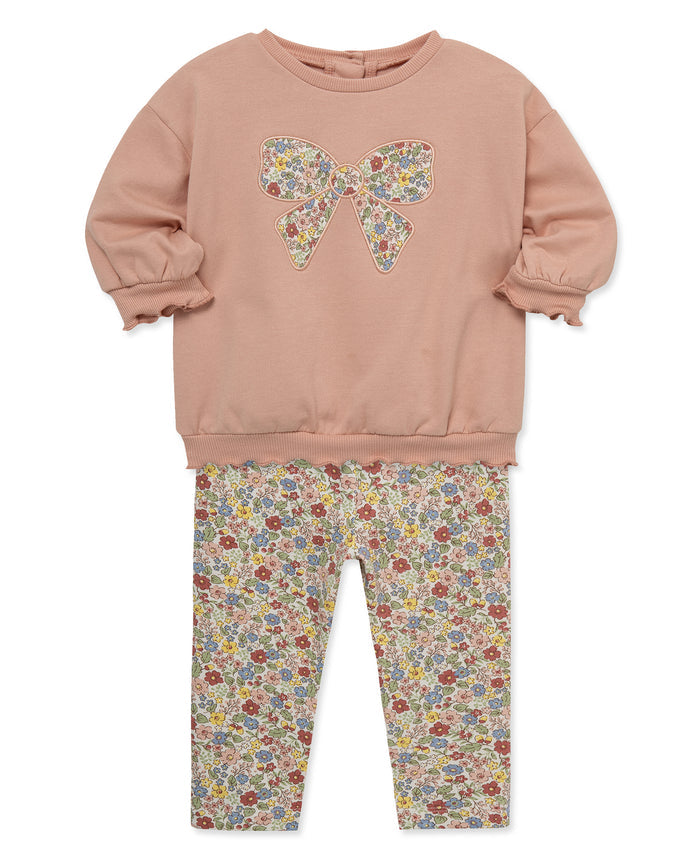 Bow 2-Piece Sweatshirt Set (2T-4T) - Little Me