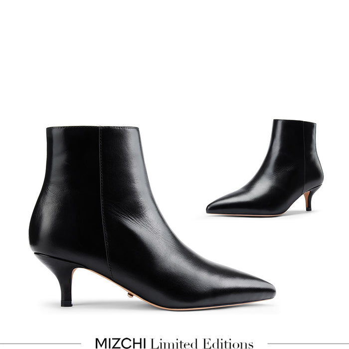 BRANDA 50 - black leather ankle boots