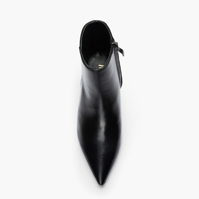 BRANDA 50 - black leather ankle boots