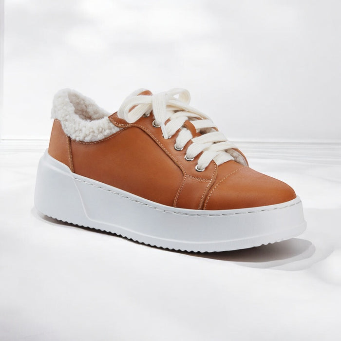 BRAXX - leather wedge sneaker