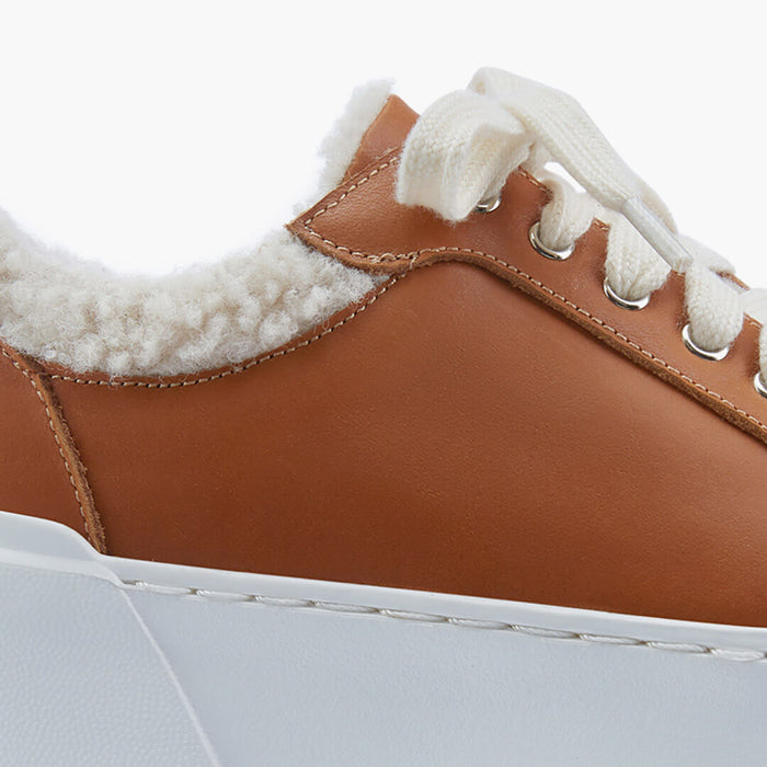 BRAXX - leather wedge sneaker