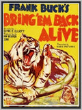 BRING 'EM BACK ALIVE - 1932 - FRANK BUCK - RARE DVD