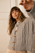 Cable Knit Cardigan - 8159