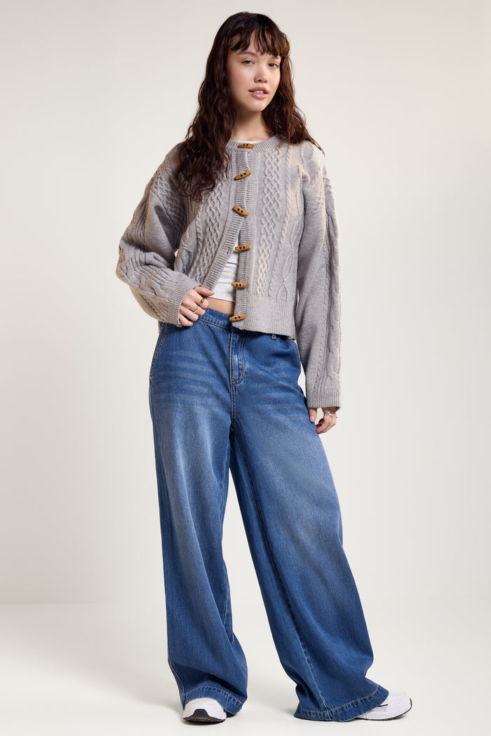 Cable Knit Cardigan - 8159