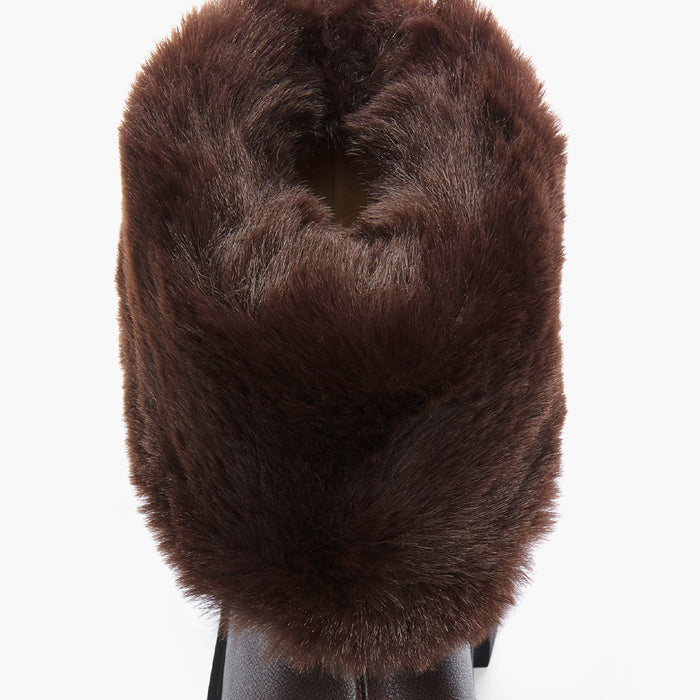 CAMERON BROWN - fur lined ankle boots