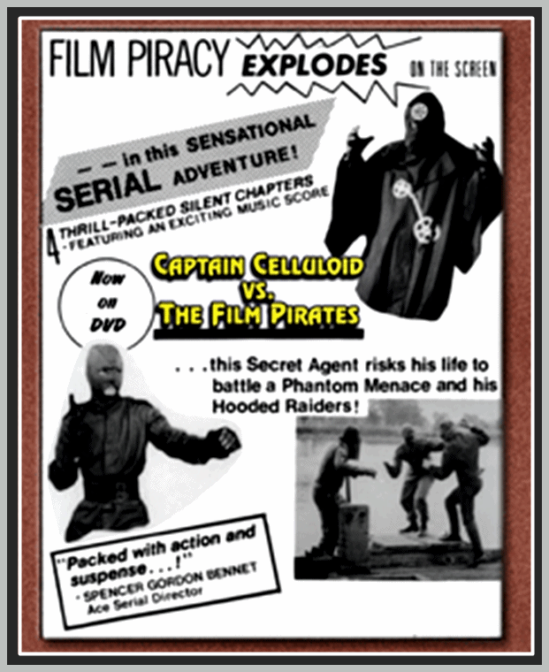 CAPTAIN CELLULOID VS. THE FILM PIRATES - 1966 - ROBERT MILLER - RARE DVD