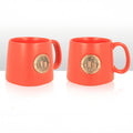 Cardiff Castle Metal Disc Red Tapered Mug 0012