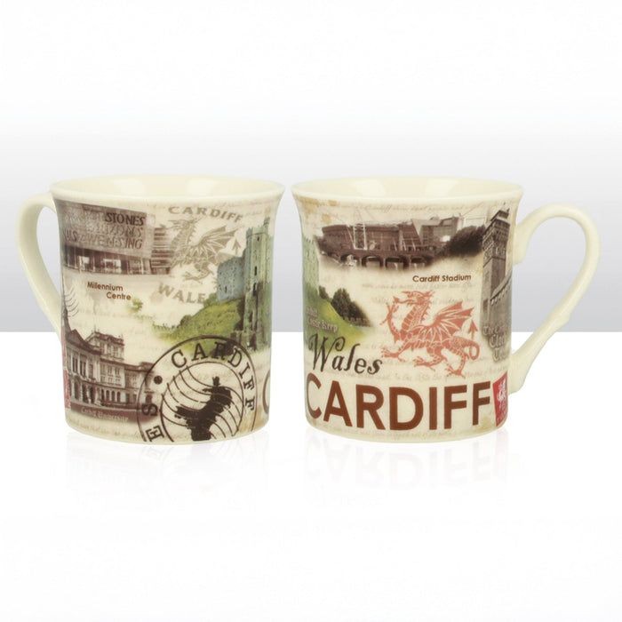 Cardiff Collage Regal Ceramic Mug 0012