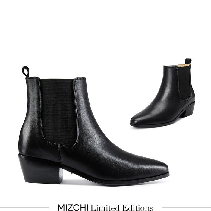 Chelsea Icon - Black Leather