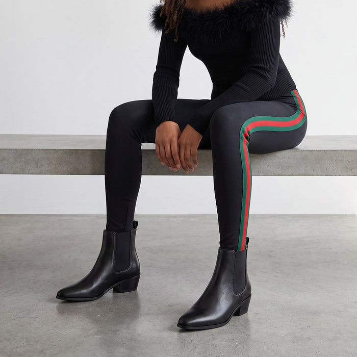 Chelsea Icon - Black Leather