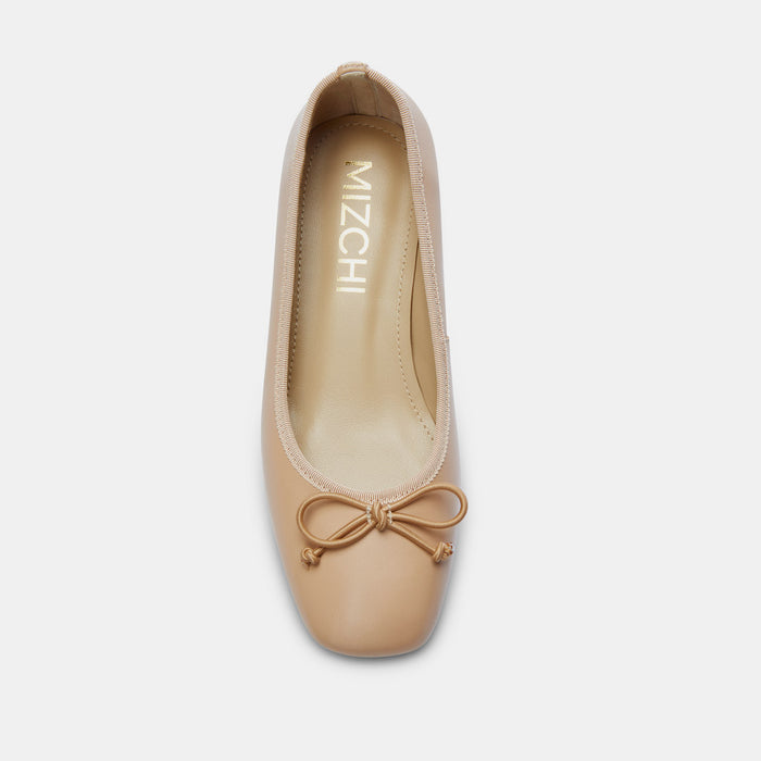 Chiara - Beige 3cm Ballet Pumps