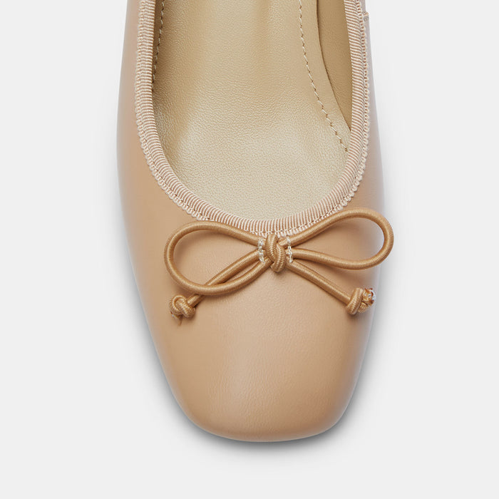 Chiara - Beige 3cm Ballet Pumps