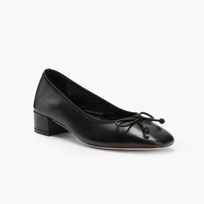Chiara - Black 3cm Ballet Pumps