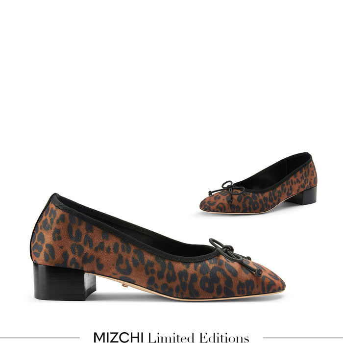 Chiara - Leopard 3cm Ballet Pumps