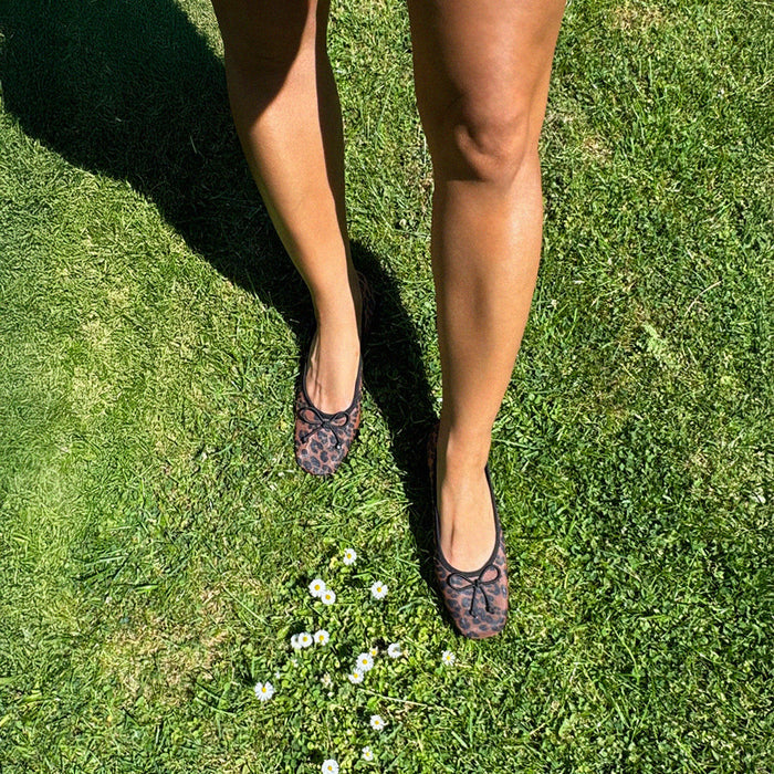 Chiara - Leopard 3cm Ballet Pumps