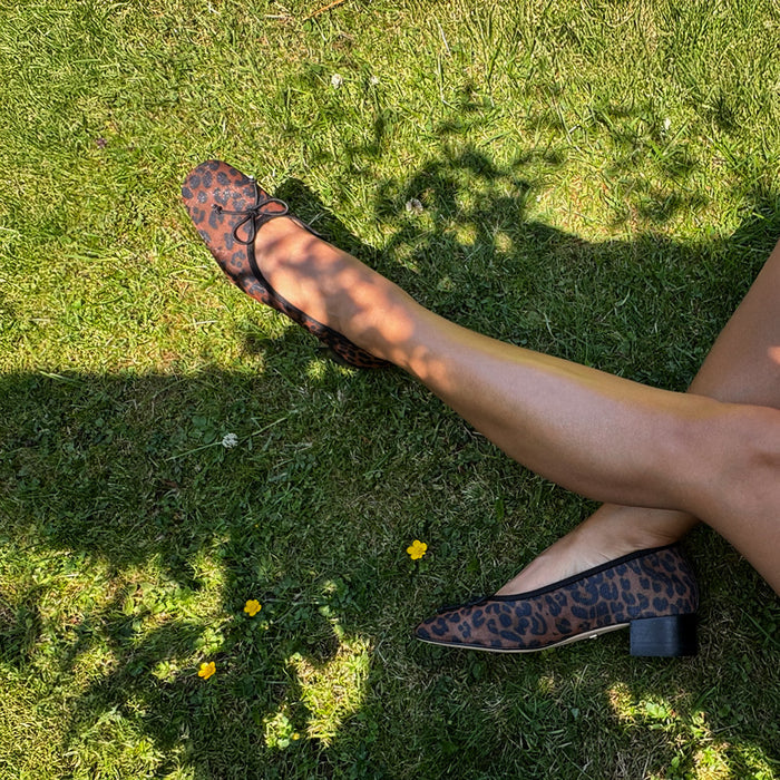 Chiara - Leopard 3cm Ballet Pumps