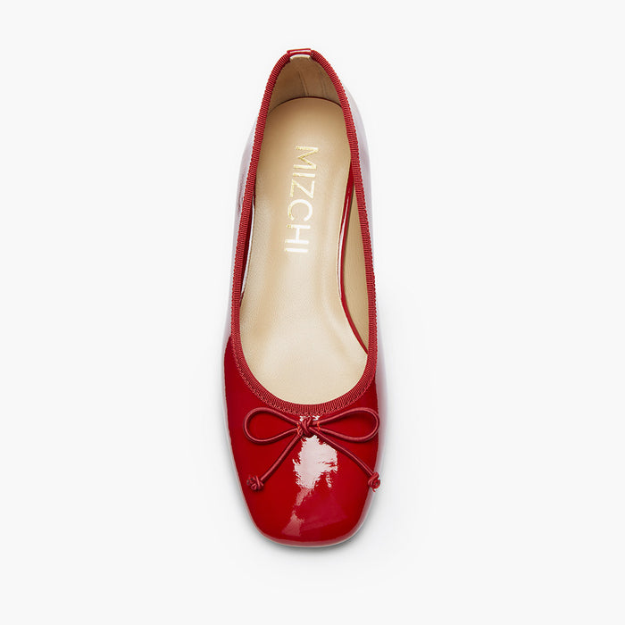 Chiara - Red 3cm Ballet Pumps