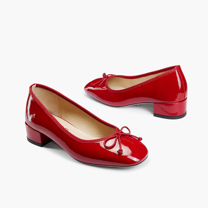 Chiara - Red 3cm Ballet Pumps