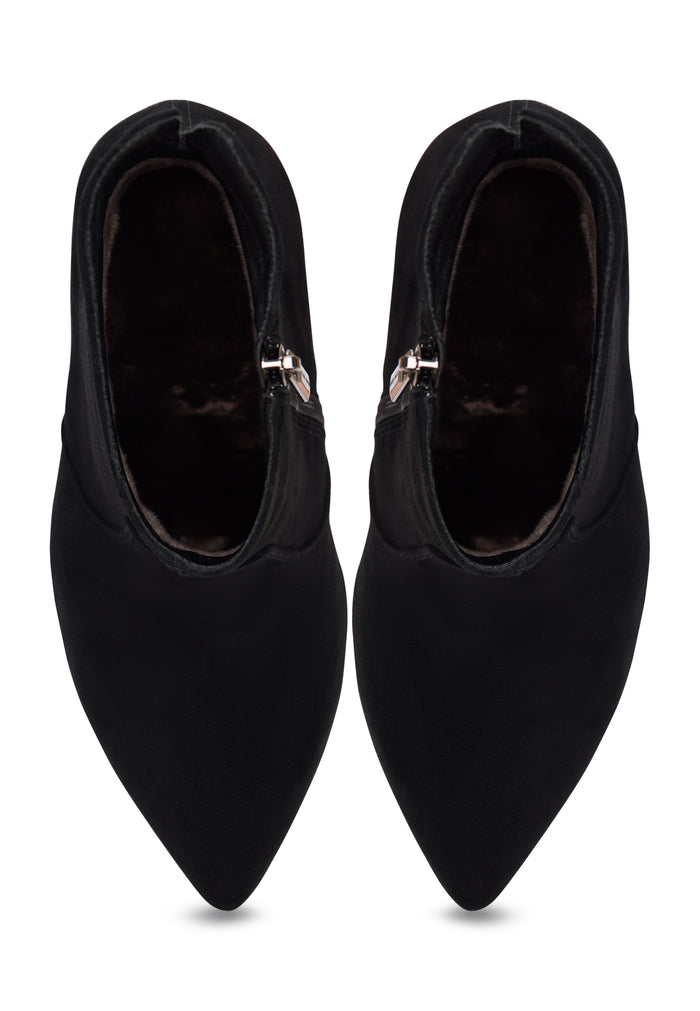 Chic High-Heeled Ankle Boots Cleo - Black