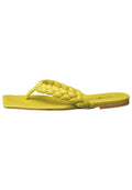 Chic Open Toe Mules - Yellow