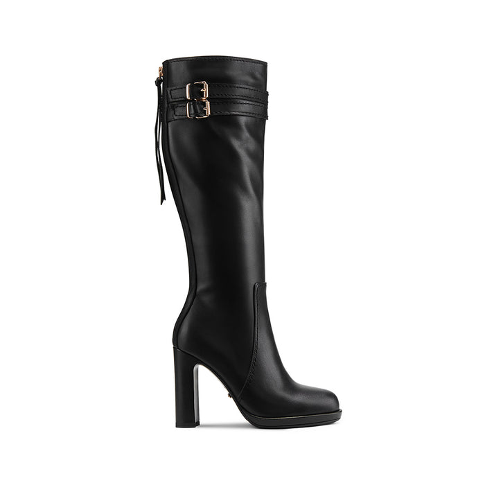 CHICAGO BLACK - leather knee boots