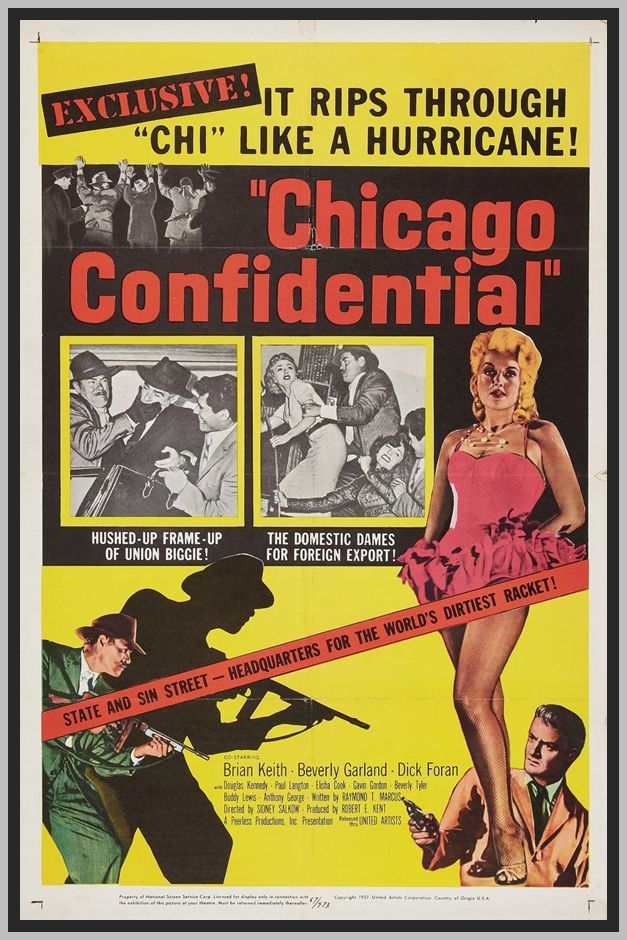 CHICAGO CONFIDENTIAL - COLORIZED - 1957 - RARE DVD