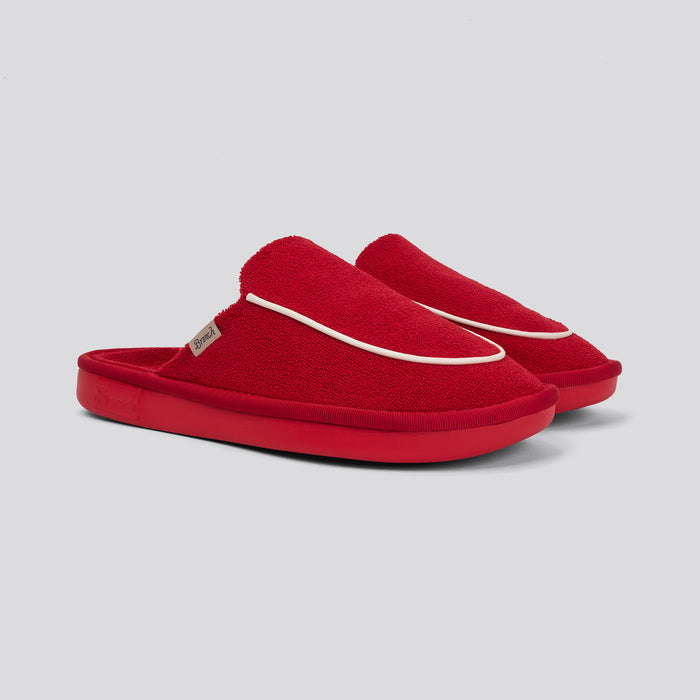 Brunch Cigar Slipper in Cranberry terry, main product image