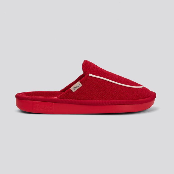 Brunch Cigar Slipper in Cranberry terry, product view 3