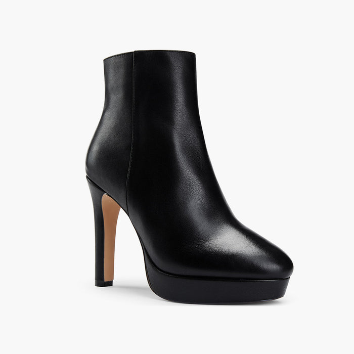 CLAIRE - leather platform ankle boots