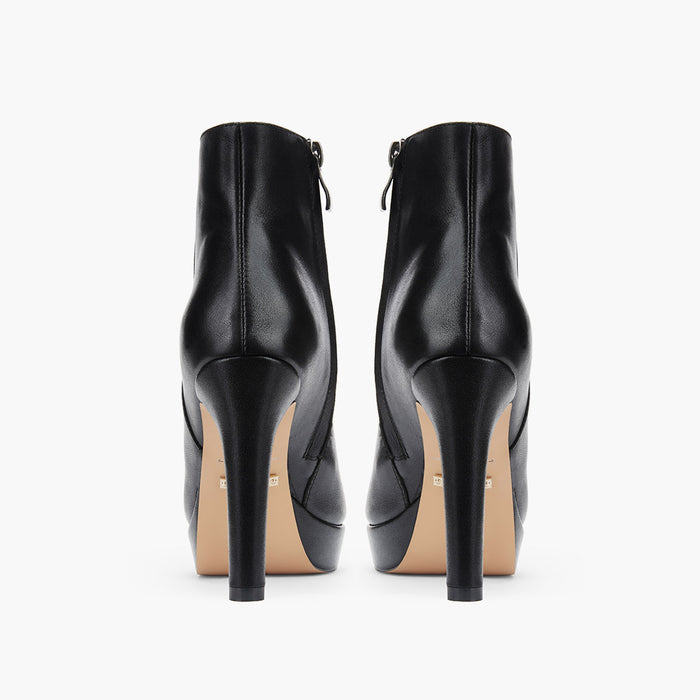 CLAIRE - leather platform ankle boots