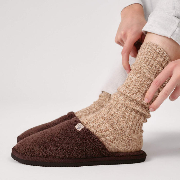 Brunch Classic slipper in Brown terry, product view 2