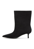 A stylish pair of women's black leather ankle boots - the classic Regina ankle boots.