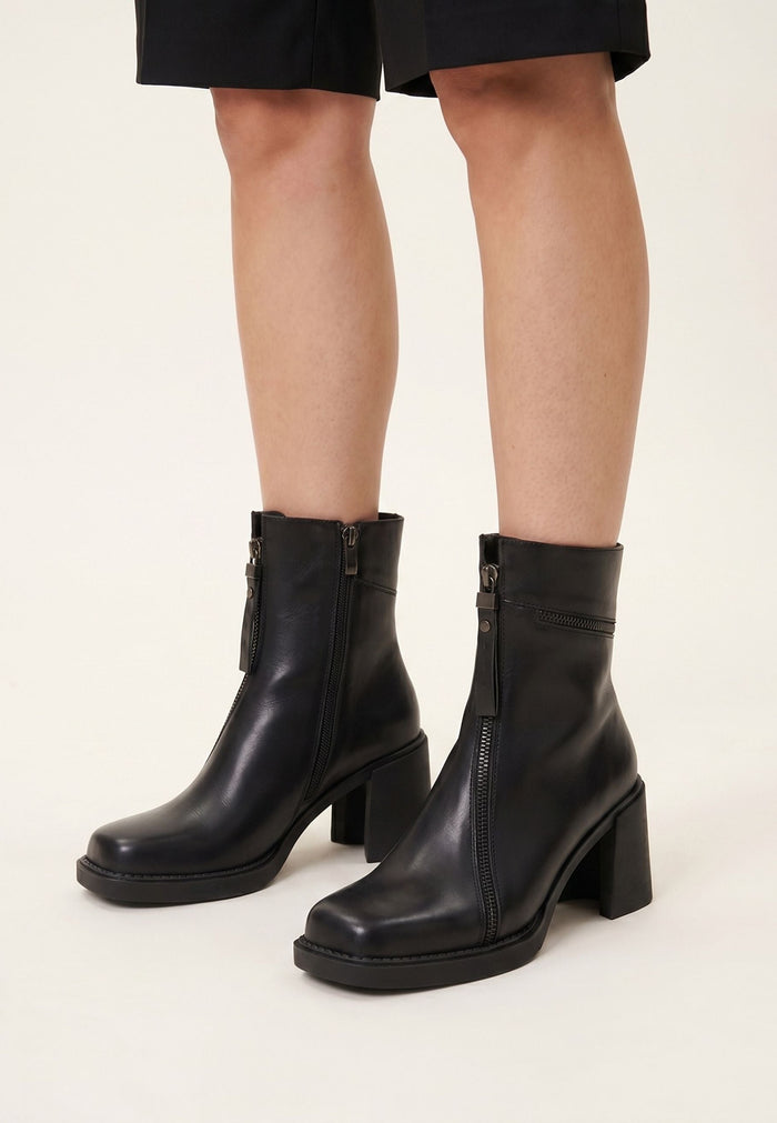 Classic Block Heel Ankle Boots