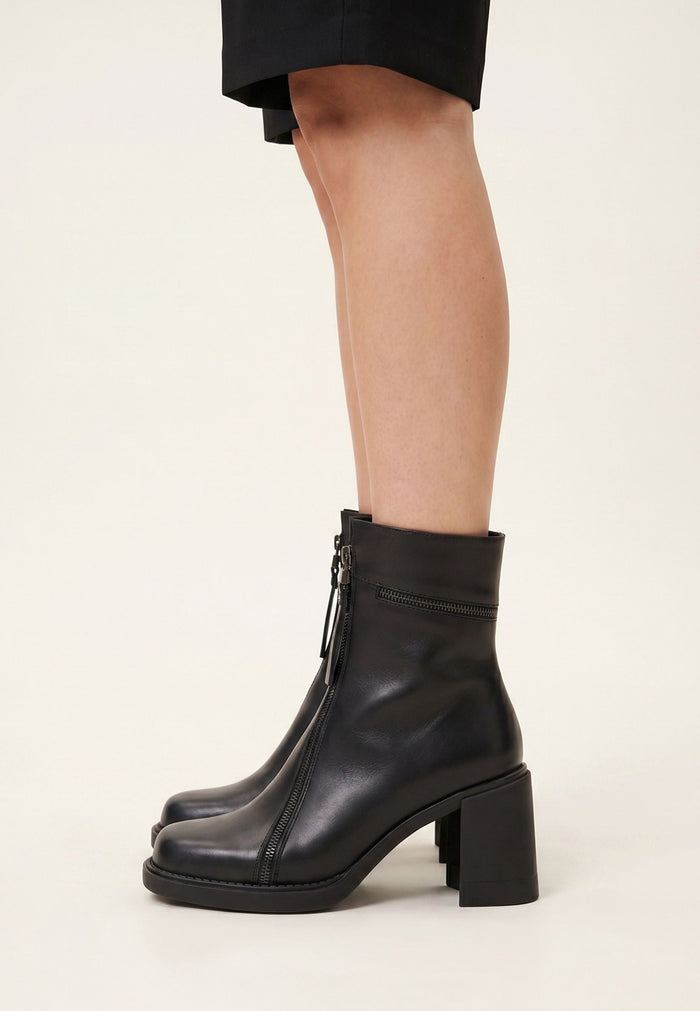 Classic Block Heel Ankle Boots