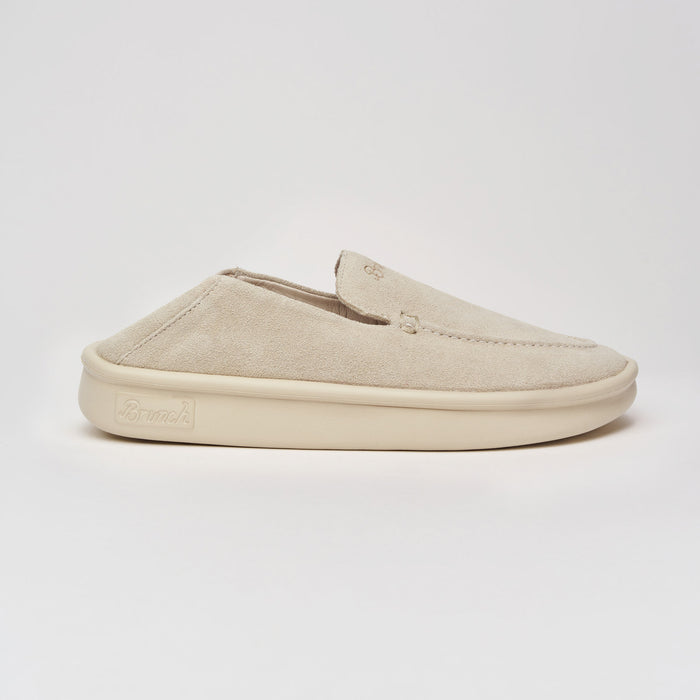 Brunch Collapsible Loafer in Beige suede, product view 3