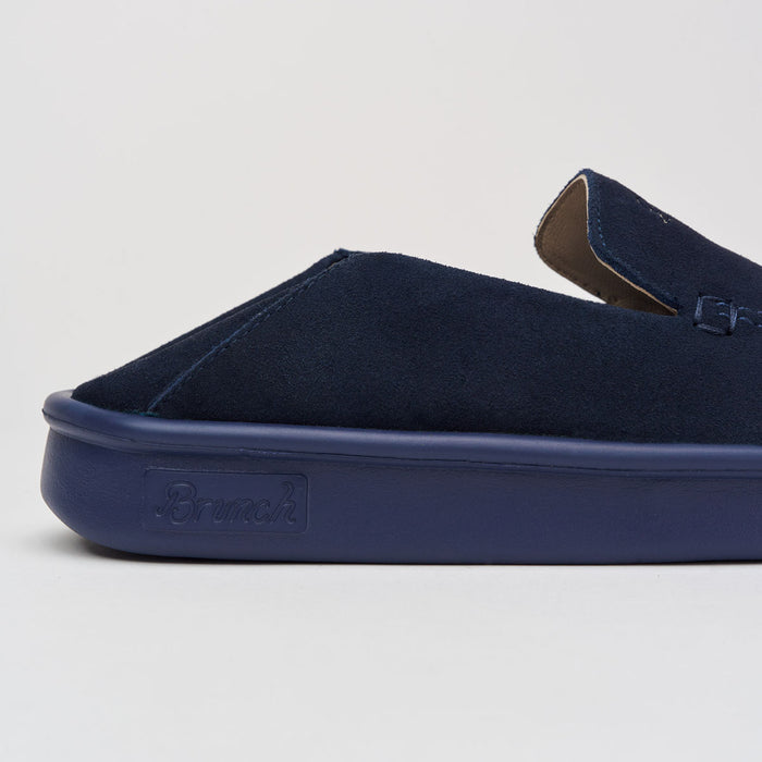 Brunch Collapsible Loafer in Navy suede, product view 3