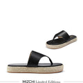 Cosmo Black -flatform espadrille sandals