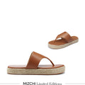 Cosmo Brown -flatform espadrille sandals