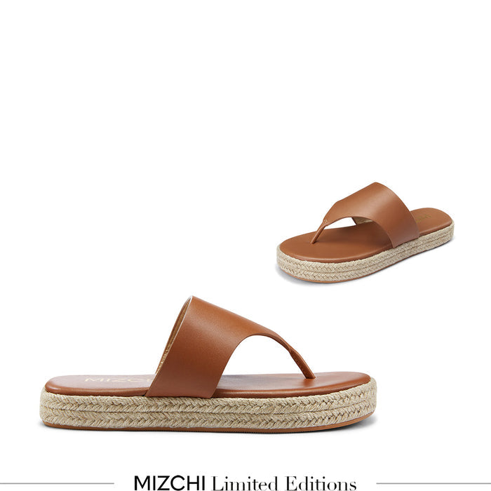 Cosmo Brown -flatform espadrille sandals