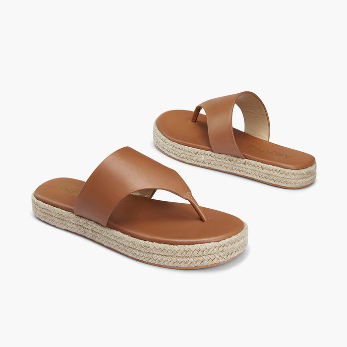 Cosmo Brown -flatform espadrille sandals