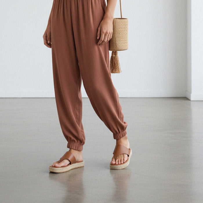 Cosmo Brown -flatform espadrille sandals